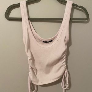 White Zara tank